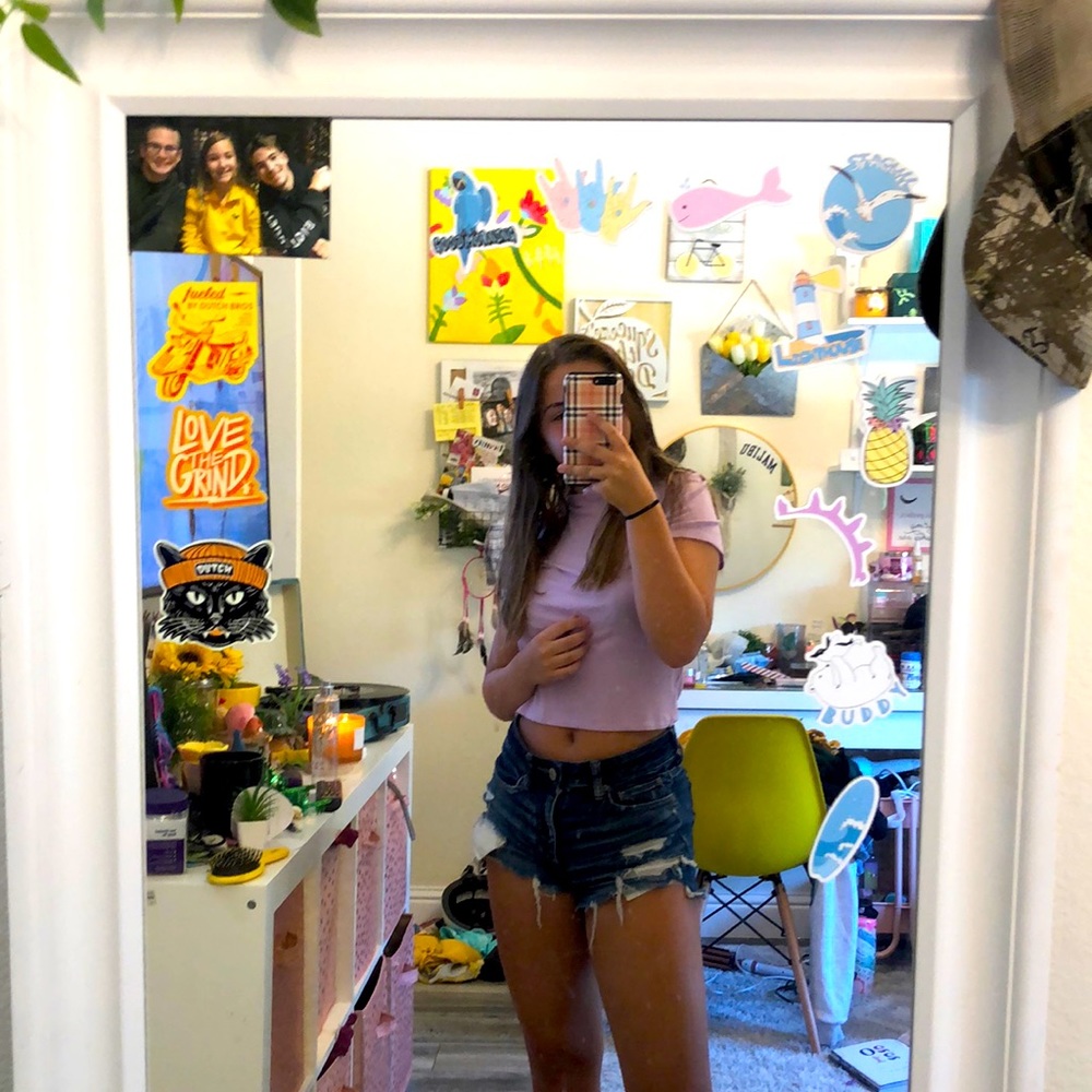 Purple crop top barely worn